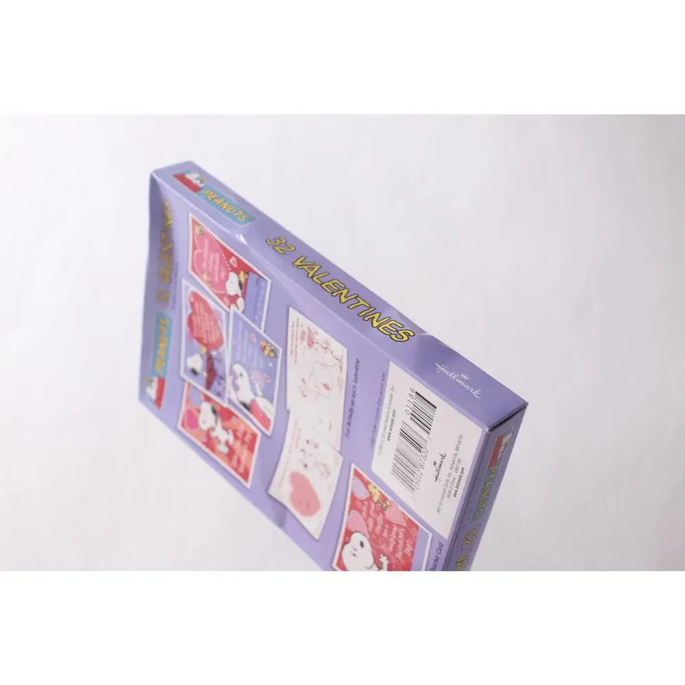 Peanuts Snoopy Valentines by Hallmark Set of 32 Vintage ~ 260612-WH 1107